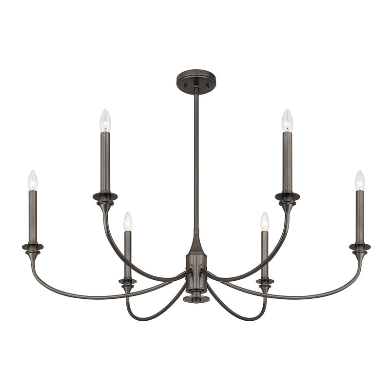 Savoy House 1-1500-6-15 Six Light Chandelier, Mediterranean Bronze (4)