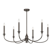 Savoy House 1-1500-6-15 Six Light Chandelier, Mediterranean Bronze (5)