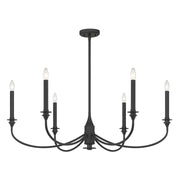 Savoy House 1-1500-6-89 Six Light Chandelier, Matte Black (3)