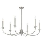 Savoy House 1-1500-6-SN Six Light Chandelier, Satin Nickel (5)
