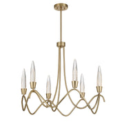 Savoy House 1-1798-6-127 LED Chandelier, Noble Brass (3)