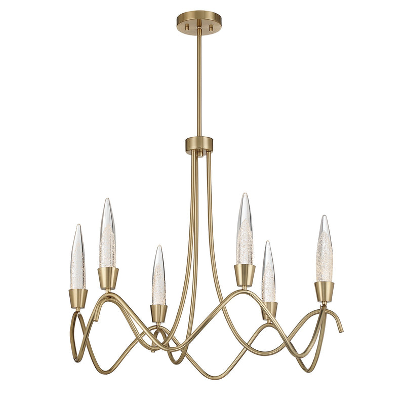 Savoy House 1-1798-6-127 LED Chandelier, Noble Brass (3)