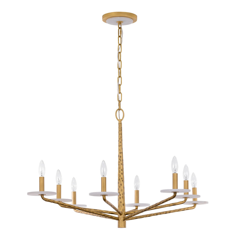 Savoy House 1-1965-8-60 Eight Light Chandelier, Distressed Gold (2)