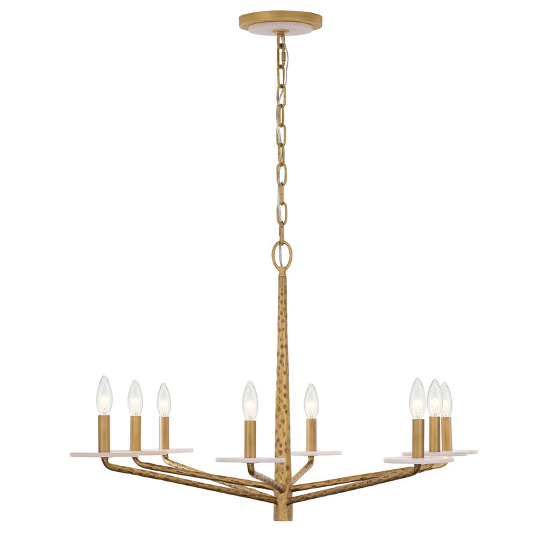 Savoy House 1-1965-8-60 Eight Light Chandelier, Distressed Gold (3)