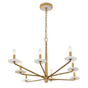 Savoy House 1-1965-8-60 Eight Light Chandelier, Distressed Gold (4)
