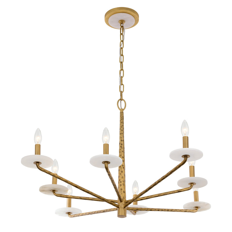 Savoy House 1-1965-8-60 Eight Light Chandelier, Distressed Gold (4)