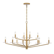 Savoy House 1-1966-12-60 12 Light Chandelier, Distressed Gold (3)
