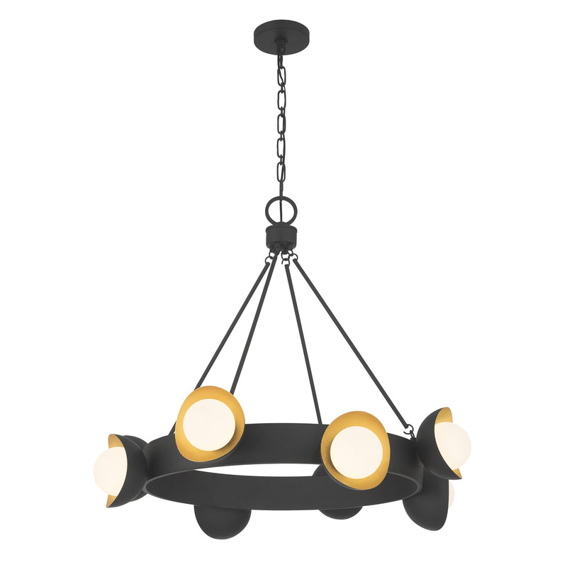 Savoy House 1-2411-8-343 LED Chandelier, Black Cashmere/True Gold (3)