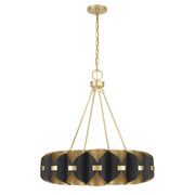 Savoy House 1-2414-16-343 LED Chandelier, Black Cashmere/True Gold (2)