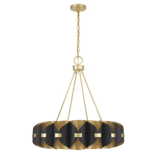 Savoy House 1-2414-16-343 LED Chandelier, Black Cashmere/True Gold (2)