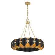 Savoy House 1-2414-16-343 LED Chandelier, Black Cashmere/True Gold (3)