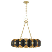 Savoy House 1-2414-16-343 LED Chandelier, Black Cashmere/True Gold (5)
