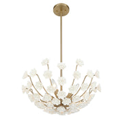 Savoy House 1-2500-4-127 Four Light Chandelier, Noble Brass (4)