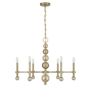 Savoy House 1-2511-6-127 Six Light Chandelier, Noble Brass (2)