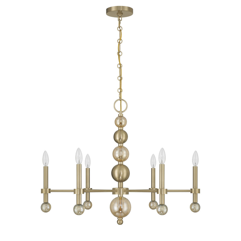 Savoy House 1-2511-6-127 Six Light Chandelier, Noble Brass (2)