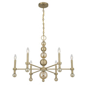 Savoy House 1-2511-6-127 Six Light Chandelier, Noble Brass (3)