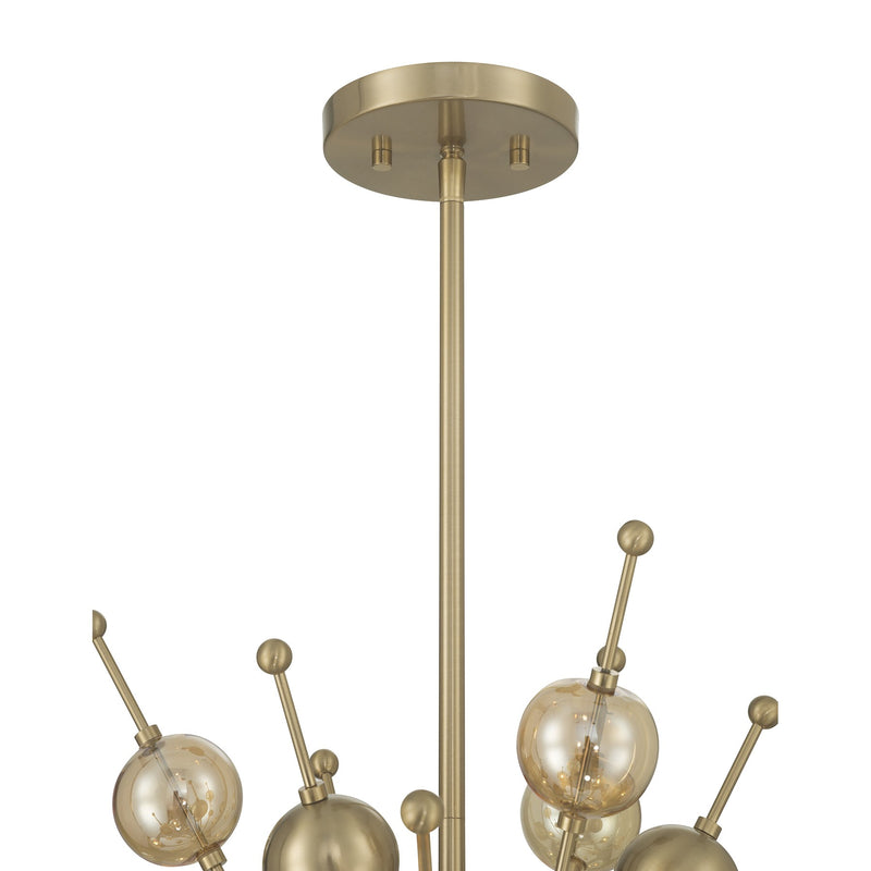 Savoy House 1-2514-6-127 Six Light Chandelier, Noble Brass (6)