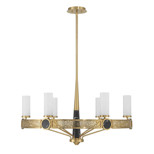 Savoy House 1-2914-6-322 Six Light Chandelier, Warm Brass (2)