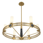Savoy House 1-2914-6-322 Six Light Chandelier, Warm Brass (4)