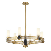 Savoy House 1-2914-6-322 Six Light Chandelier, Warm Brass (5)