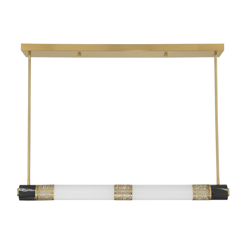 Savoy House 1-2917-1-322 LED Linear Chandelier, Warm Brass (2)