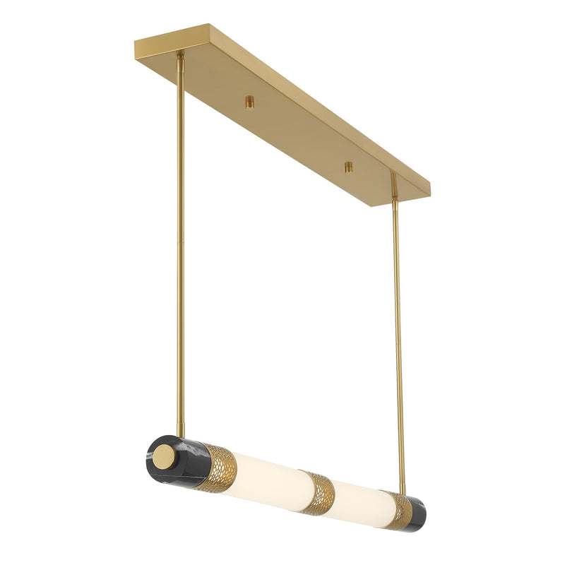 Savoy House 1-2917-1-322 LED Linear Chandelier, Warm Brass (5)