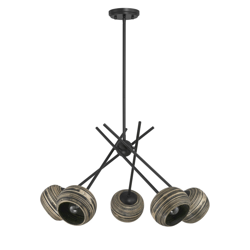 Savoy House 1-2968-5-89 Five Light Chandelier, Matte Black (2)