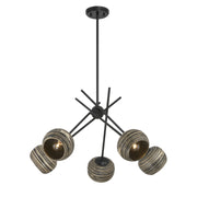 Savoy House 1-2968-5-89 Five Light Chandelier, Matte Black (3)
