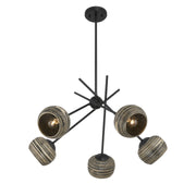 Savoy House 1-2968-5-89 Five Light Chandelier, Matte Black (4)