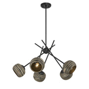 Savoy House 1-2968-5-89 Five Light Chandelier, Matte Black (5)