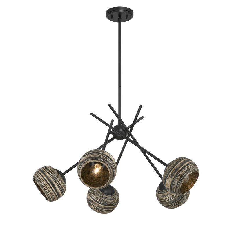 Savoy House 1-2968-5-89 Five Light Chandelier, Matte Black (5)