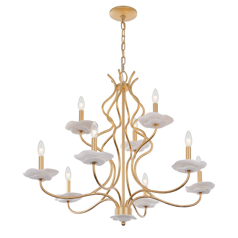 Savoy House 1-2990-9-38 Nine Light Chandelier, Royal Gold (3)