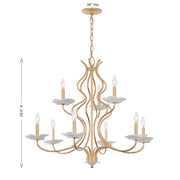 Savoy House 1-2990-9-38 Nine Light Chandelier, Royal Gold (5)