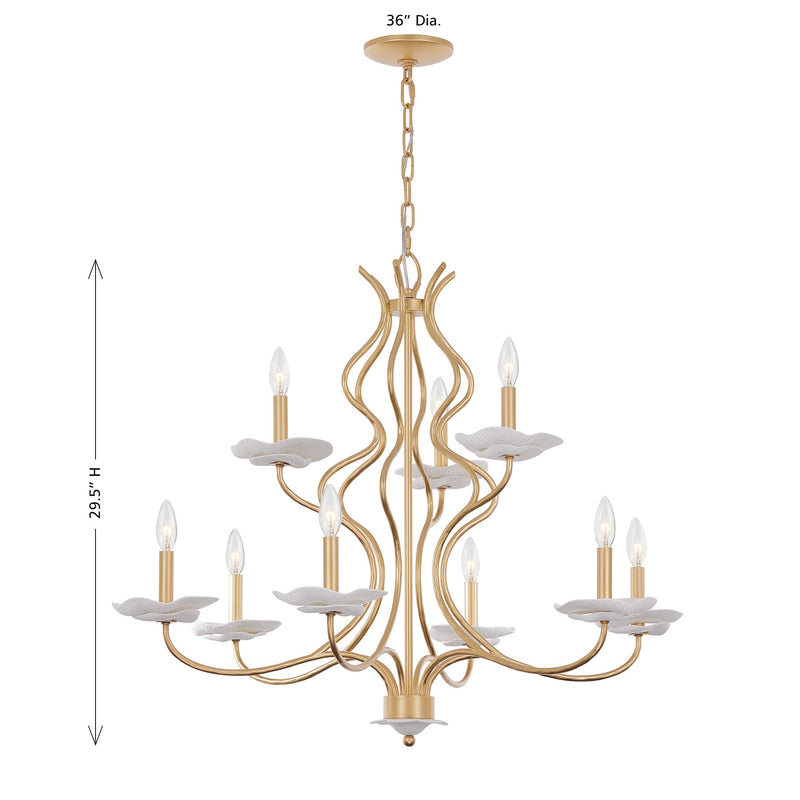 Savoy House 1-2990-9-38 Nine Light Chandelier, Royal Gold (5)