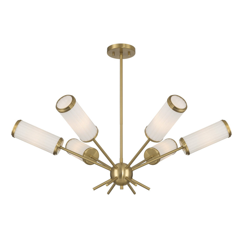 Savoy House 1-3198-6-322 Six Light Chandelier, Warm Brass (3)