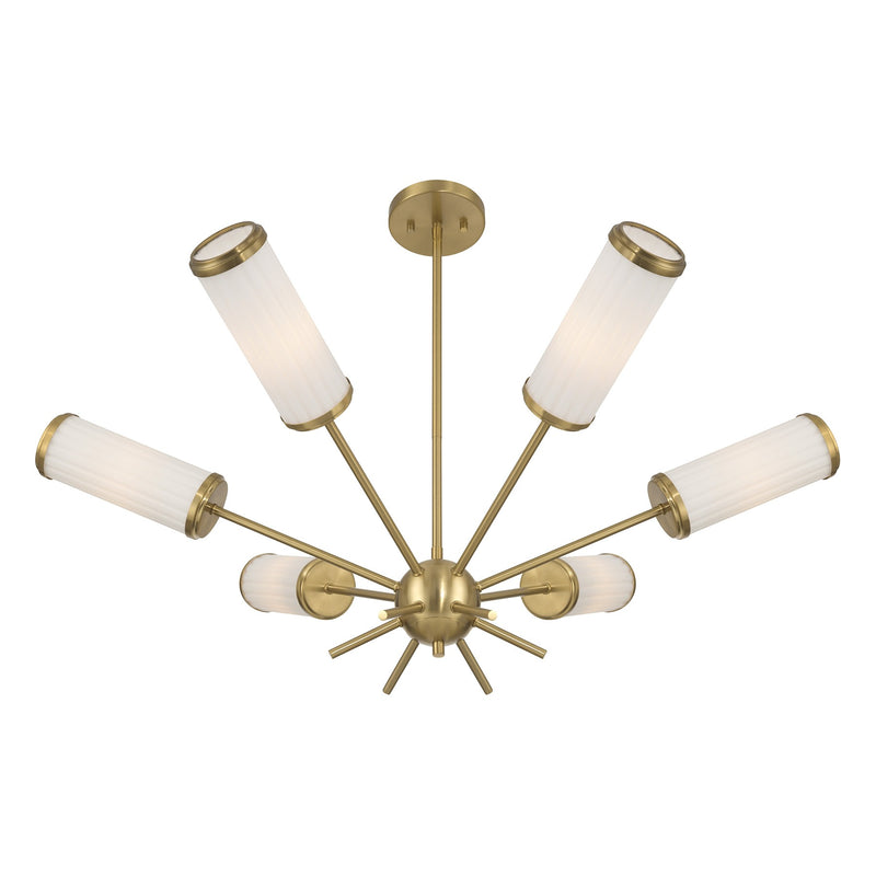 Savoy House 1-3198-6-322 Six Light Chandelier, Warm Brass (4)