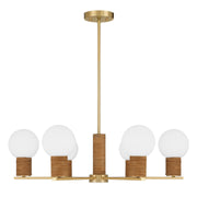 Savoy House 1-4080-6-322 Six Light Chandelier, Warm Brass (2)