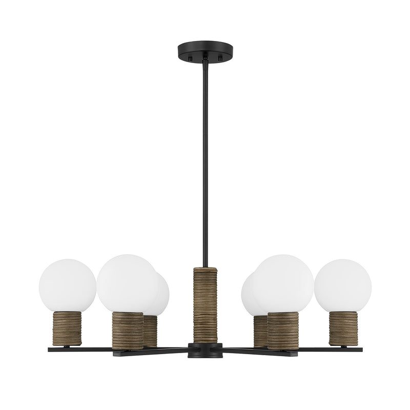 Savoy House 1-4080-6-89 Six Light Chandelier, Matte Black (2)