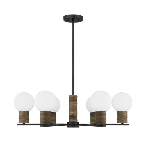 Savoy House 1-4080-6-89 Six Light Chandelier, Matte Black (2)