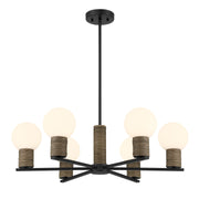 Savoy House 1-4080-6-89 Six Light Chandelier, Matte Black (3)