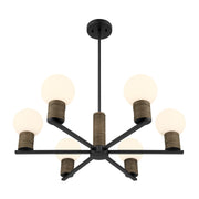 Savoy House 1-4080-6-89 Six Light Chandelier, Matte Black (4)
