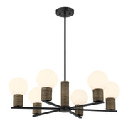 Savoy House 1-4080-6-89 Six Light Chandelier, Matte Black (5)
