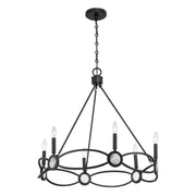 Savoy House 1-4101-6-89 Six Light Chandelier, Matte Black (3)