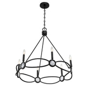 Savoy House 1-4101-6-89 Six Light Chandelier, Matte Black (4)