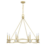 Savoy House 1-4102-8-328 Eight Light Chandelier, Spun Gold (2)