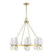 Savoy House 1-4702-8-322 Eight Light Chandelier, Warm Brass (2)