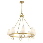 Savoy House 1-4702-8-322 Eight Light Chandelier, Warm Brass (3)