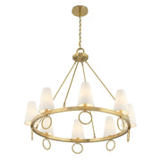 Savoy House 1-4702-8-322 Eight Light Chandelier, Warm Brass (4)