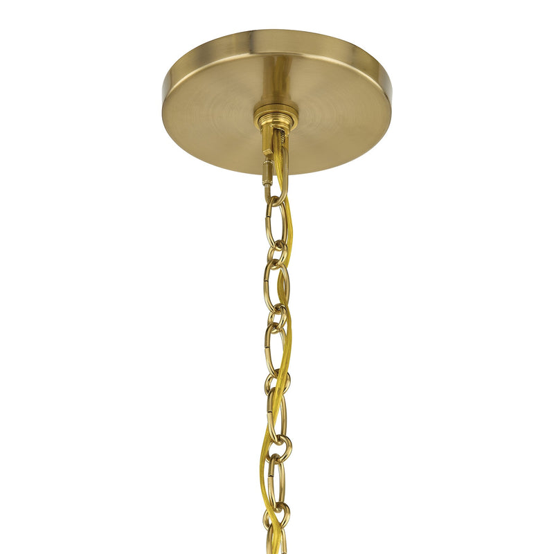 Savoy House 1-4702-8-322 Eight Light Chandelier, Warm Brass (6)
