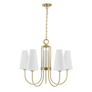 Savoy House 1-4703-5-322 Five Light Chandelier, Warm Brass (2)